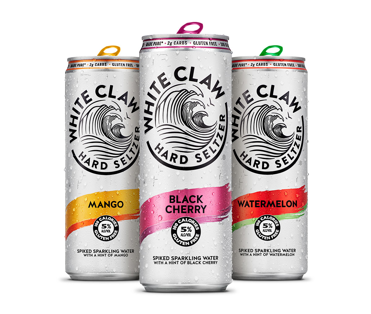 3 White Claw drinks.