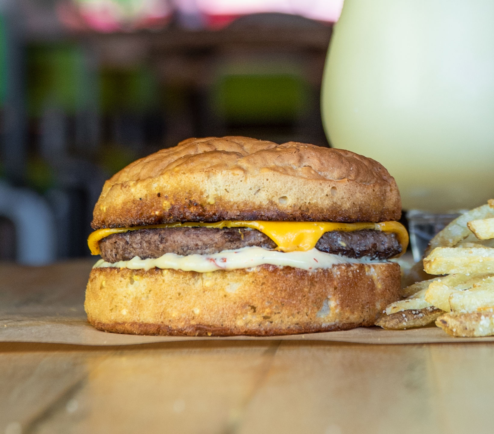Gluten free Lil' Guy burger.