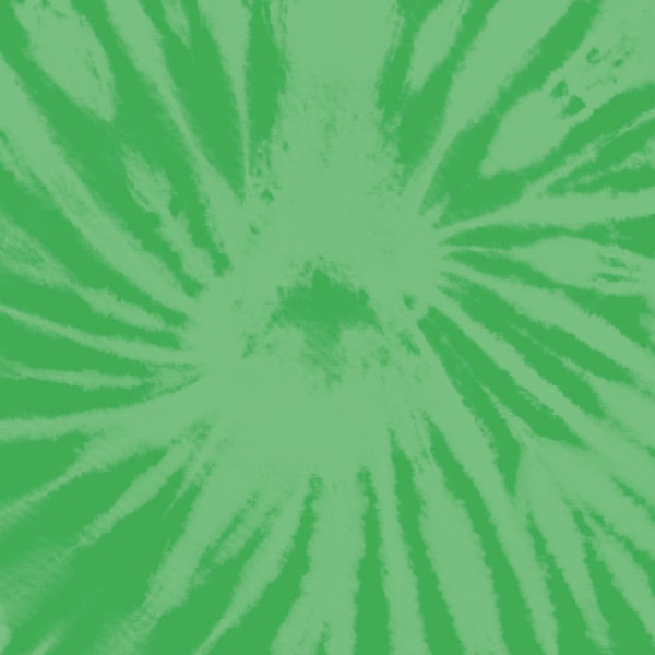 Green tie-dye square.