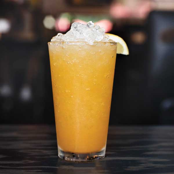 Deep Eddy Lemon Vodka, peach Puree, simple syrup, lemon juice