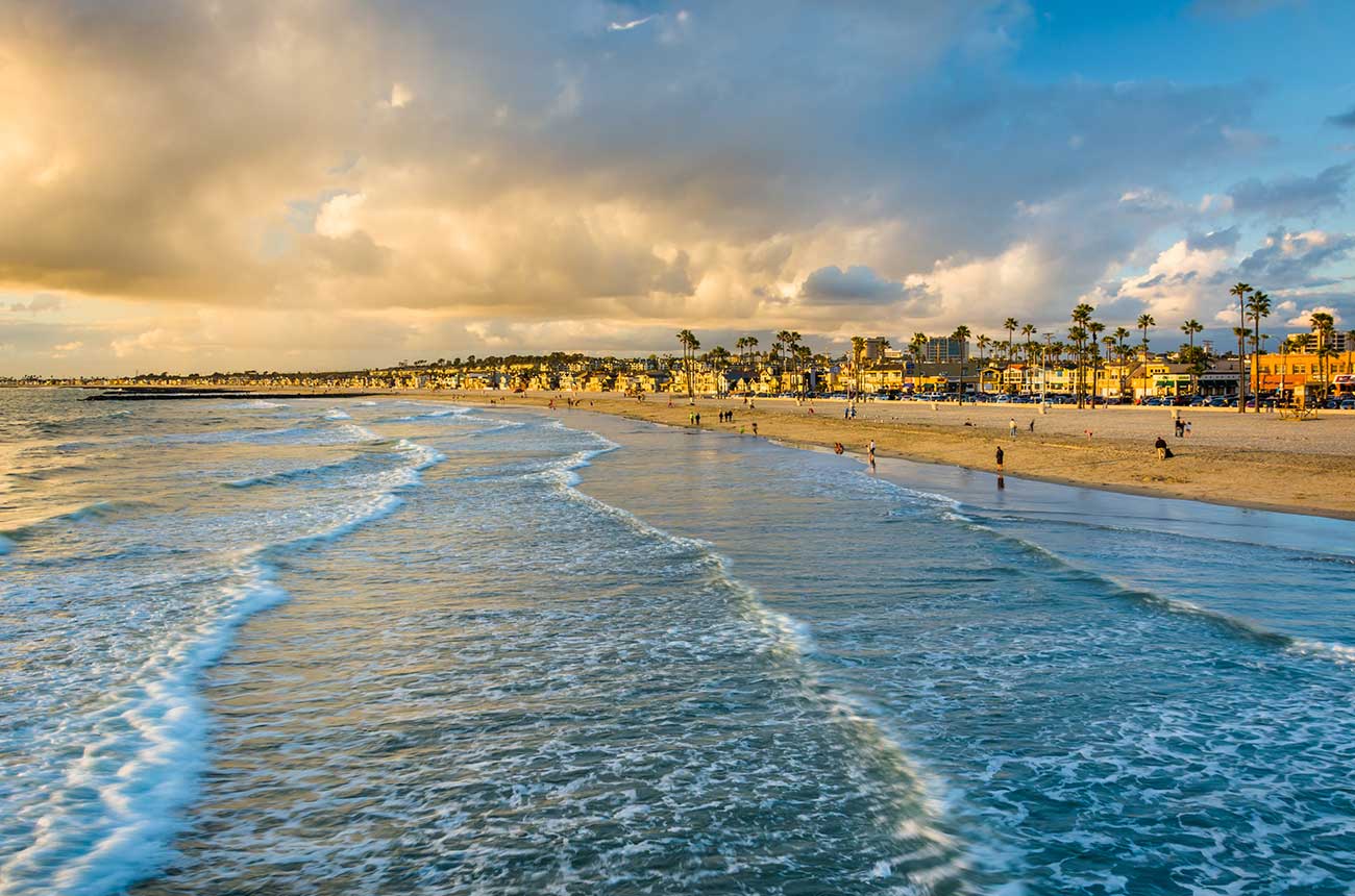 Newport Beach shoreline