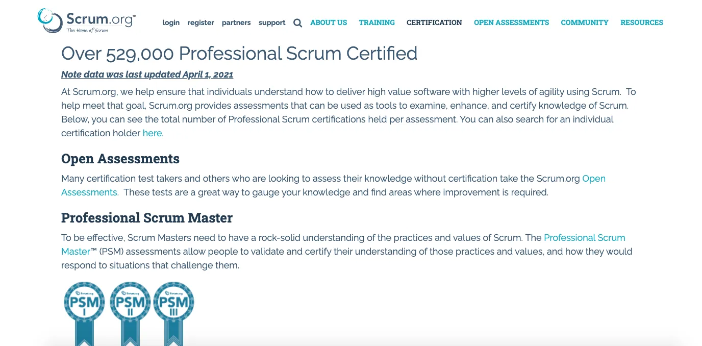 Professional Scrum Certification