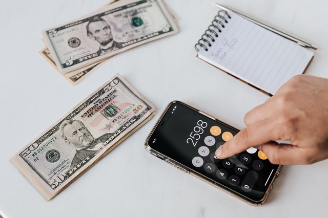 calculator, money