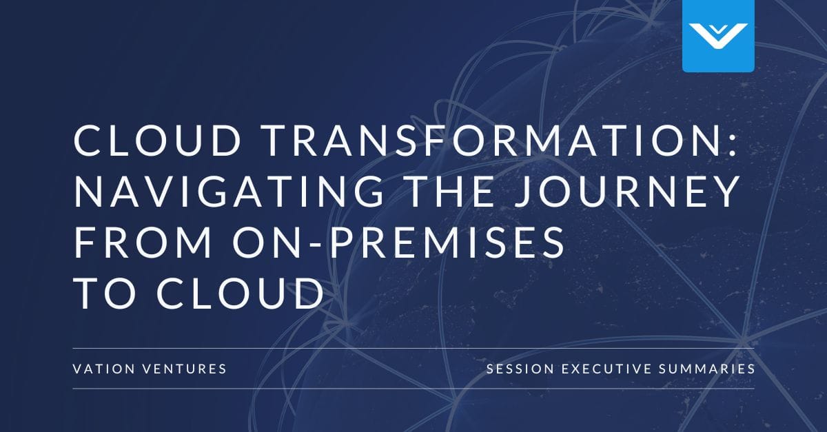 Cloud Transformation: Navigating the Journey from On-Premises to Cloud