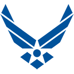 The blue United States Air Force logo.