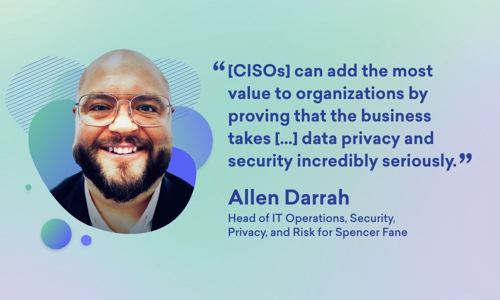 An image of Allen Darrah, Head of IT Operations, Security, Privacy, and Risk for Spencer Fane.
