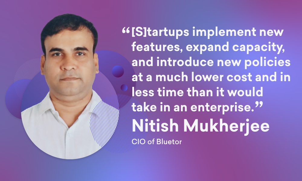 An image of Nitish Mukherjee, CIO of Bluetor.