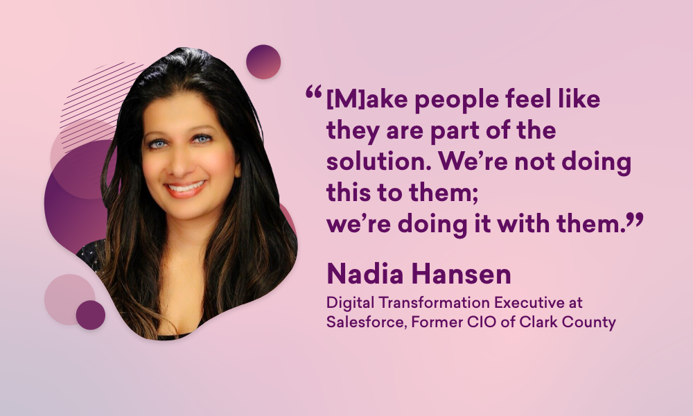 An image of Nadia Hansen, Digital Transformation Executive at Salesforce.