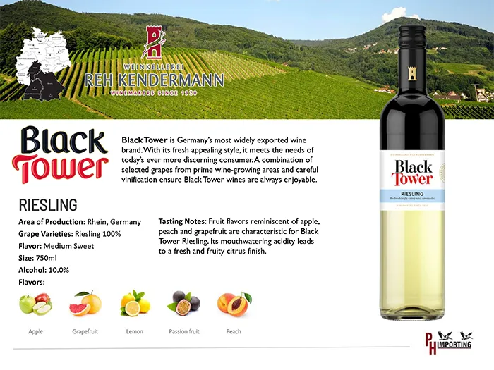 Black Tower Trade Assets Classic Wines of California