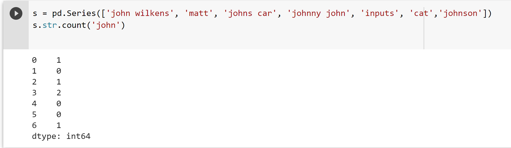 Count Specific Value In Column With Pandas