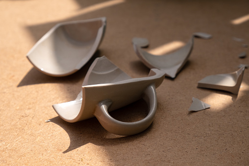 Shattered mug