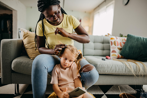 Child spending time with foster parent