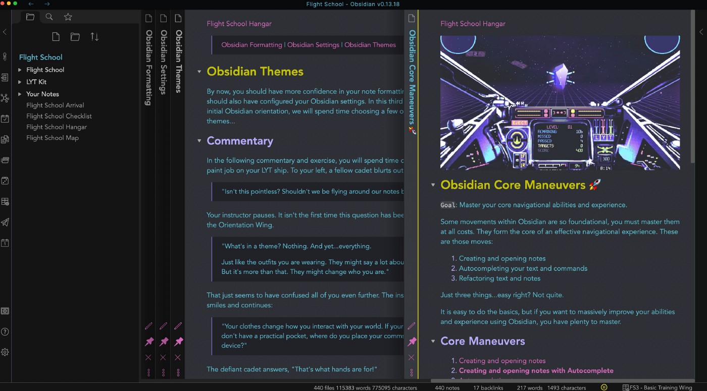 Obsidian Flight School — An experiment in “Lean Forward Learning”