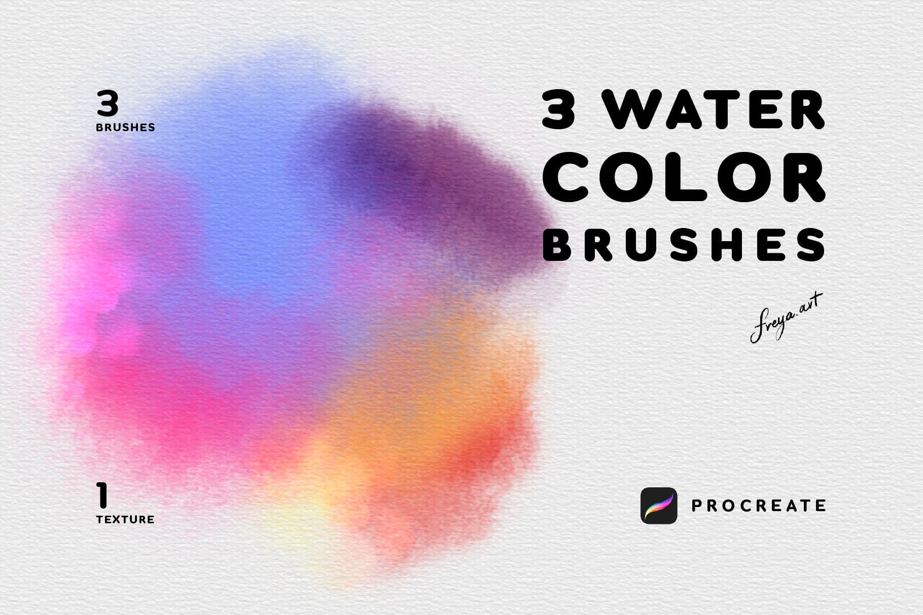 Watercolor Procreate Brushes 3 Watercolor Brushes For Procreate
