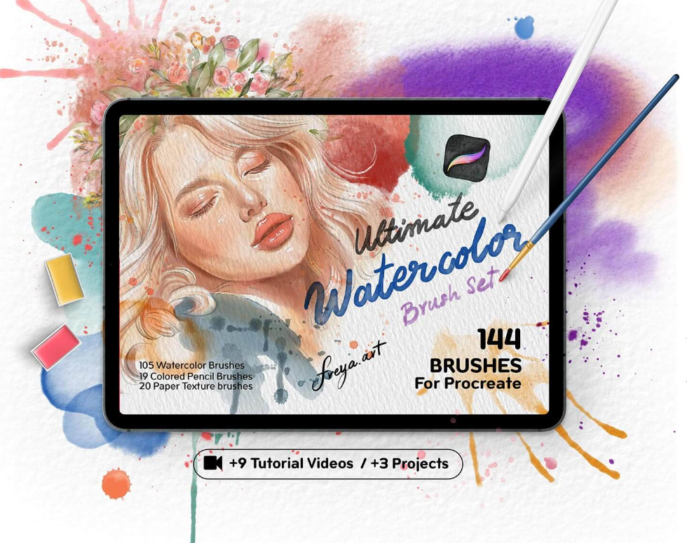 Watercolor Brushes for Procreate Top Free and Paid Brushes You Need to