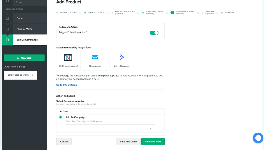 Connexion de l'autorépondeur