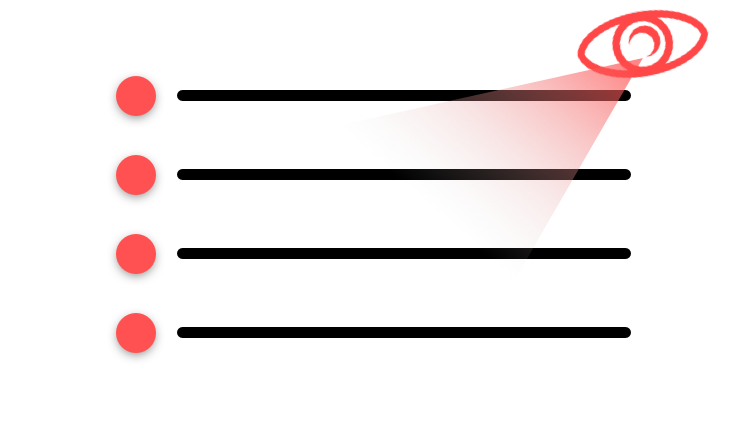 Schéma de bullet point