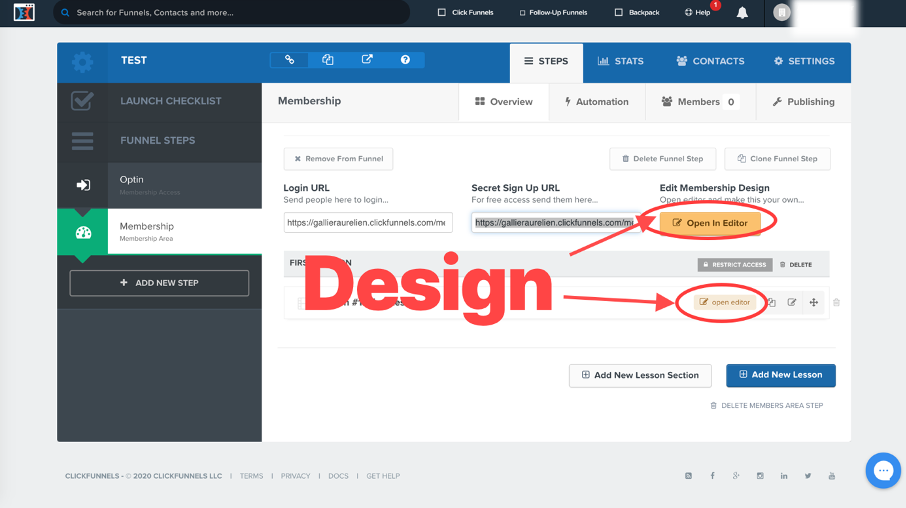 Designer son espace membre