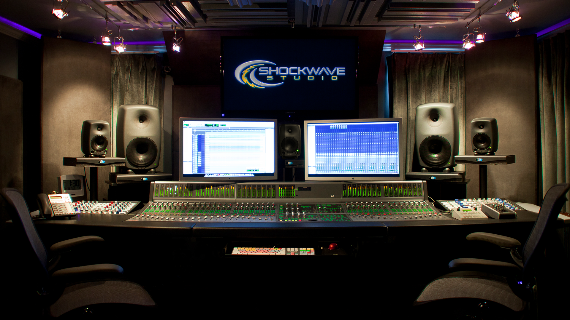 Studio Controlbooth SHOCKWAVE STUDIO®,LLC Control Room Equipment.