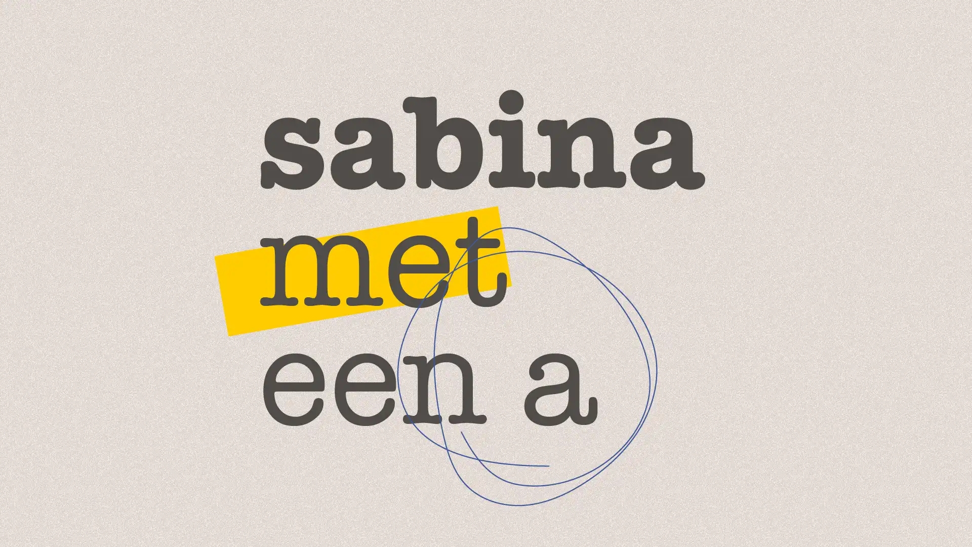 sabina met een a