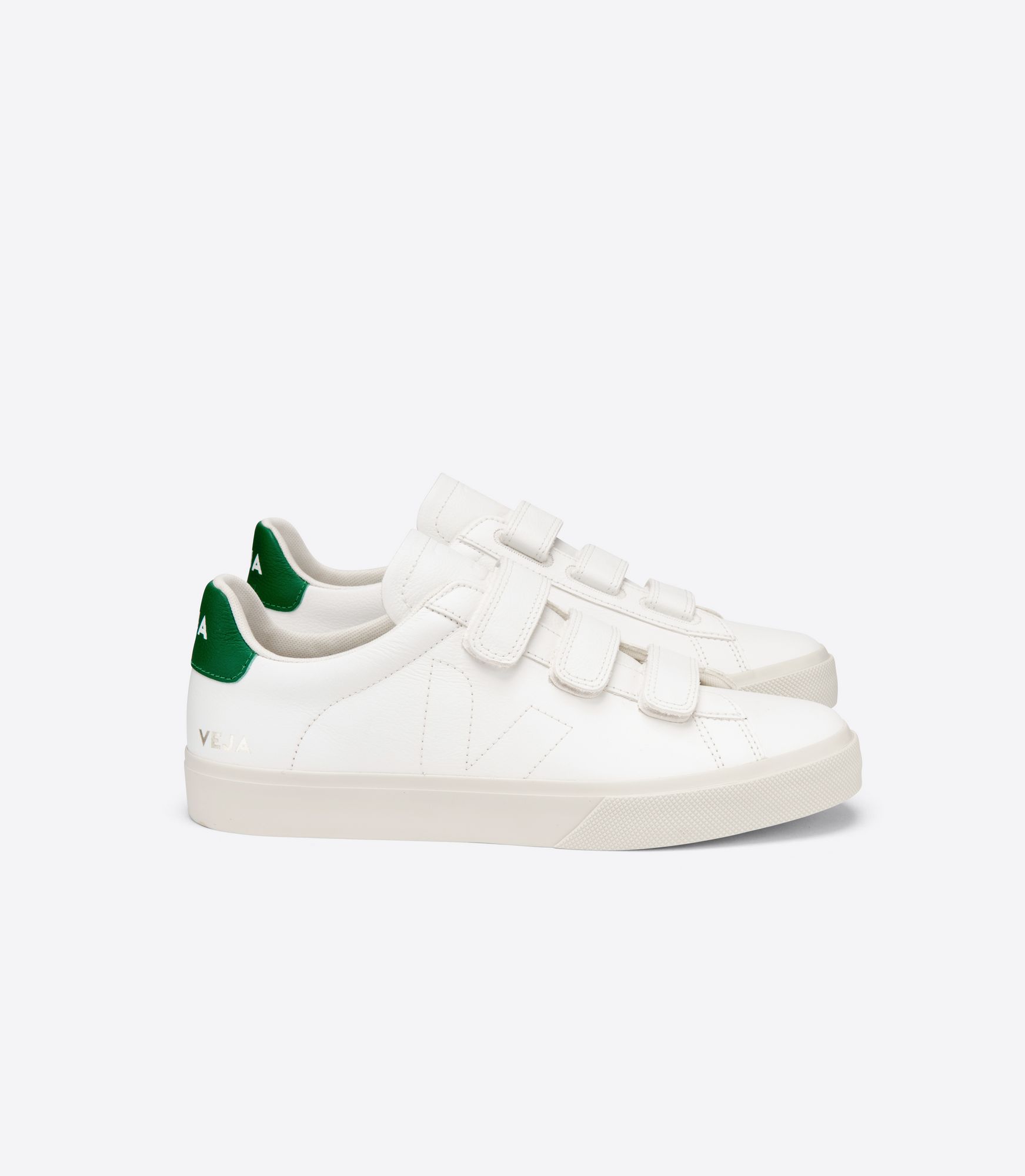 VEJA - Recife - white/emeraude velcro sneaker