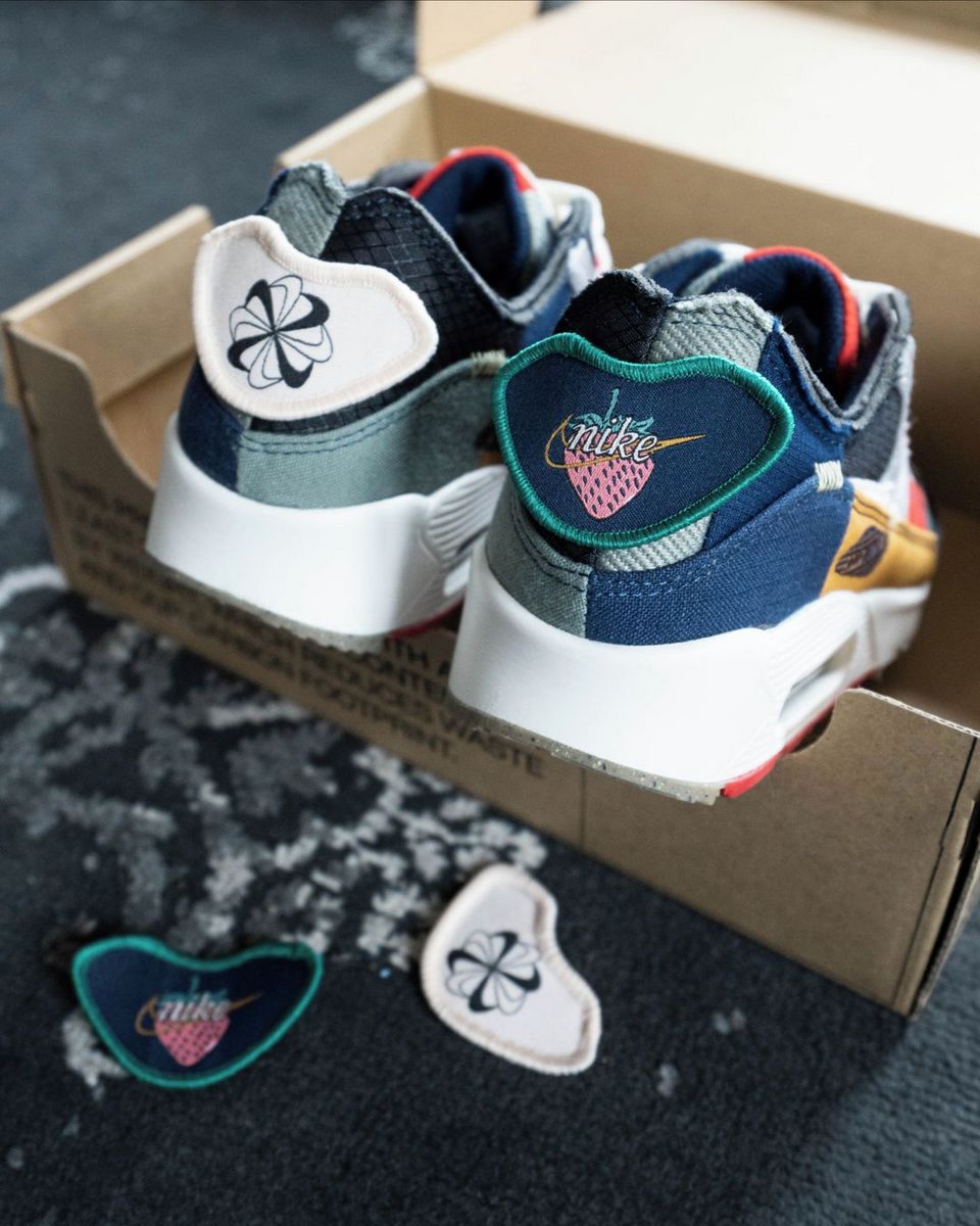 Wmns Nike Air Max 90 Im Flickenteppich Look Der Scrap Als Teil Der Move To Zero Kamagne
