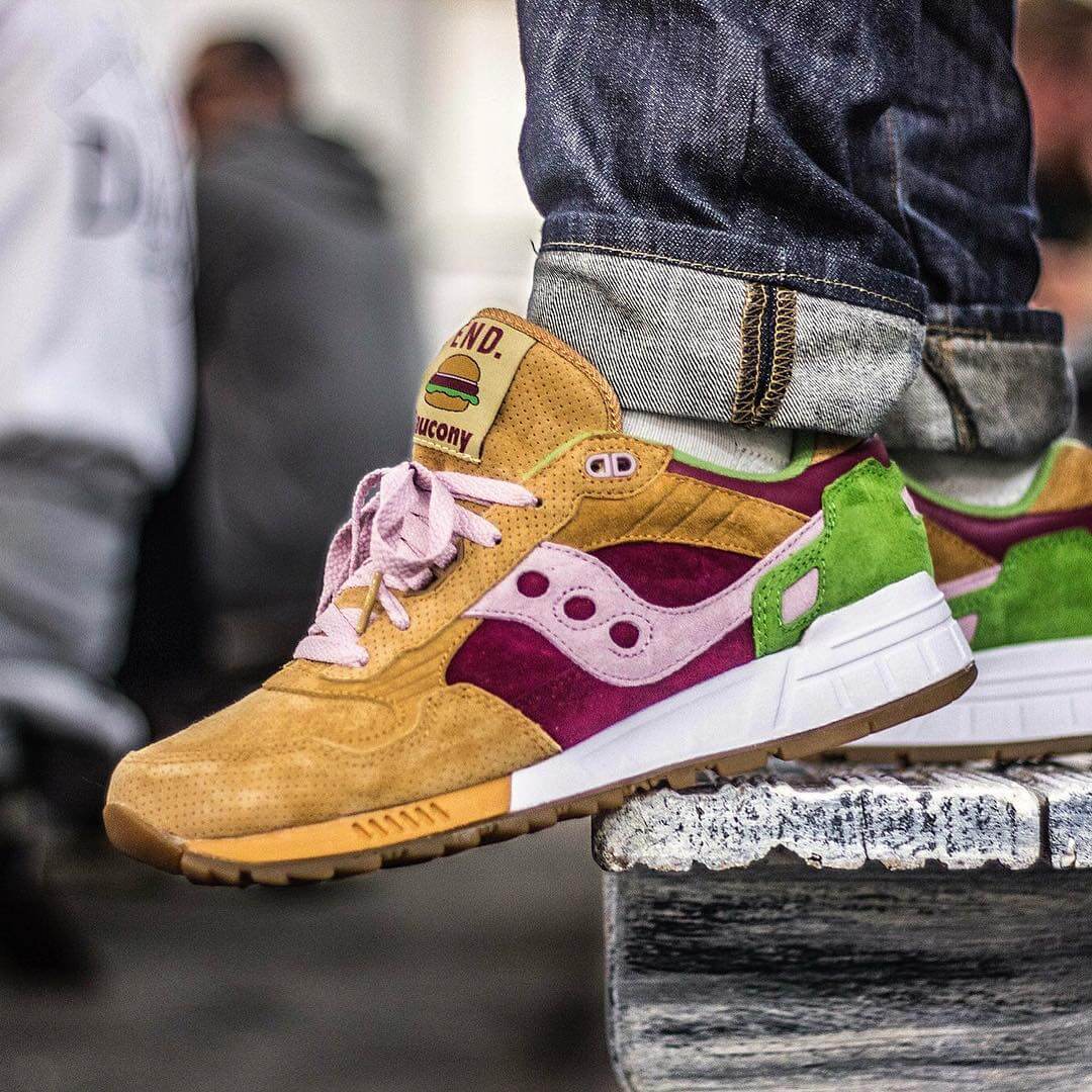 Saucony x END - Shadow 5000 - "Burger" - light brown/grey - 70142-1