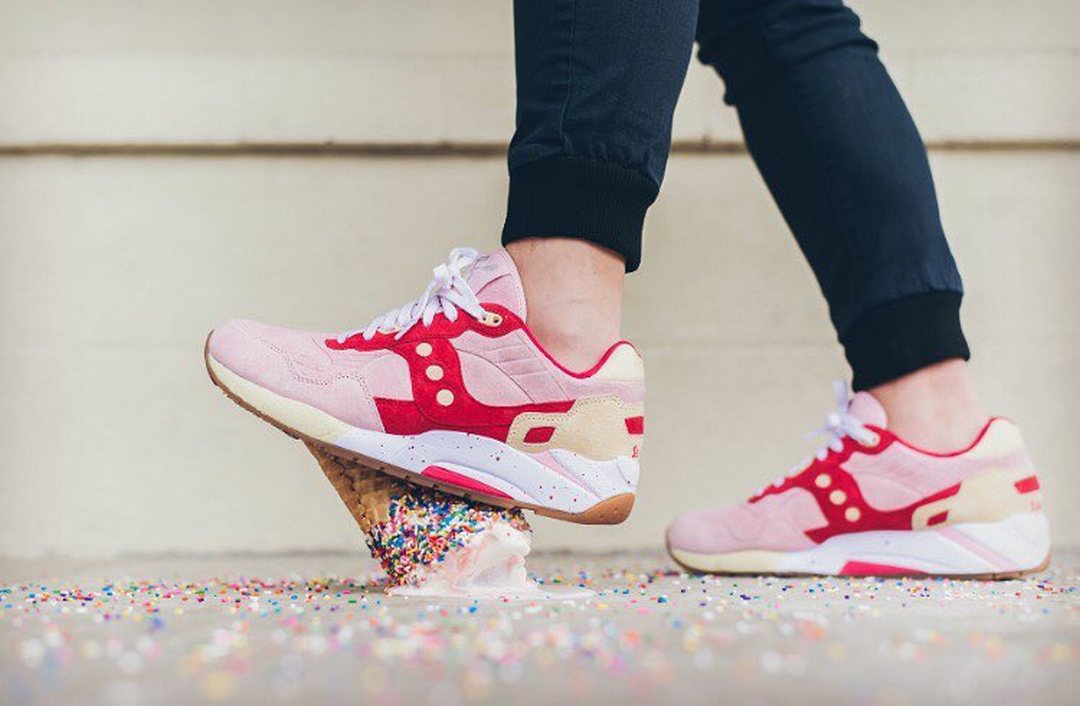 Saucony - G9 Shadow 6 - "Scoops Pack Vanilla Strawberry" - pink/red-cream - S70185-1