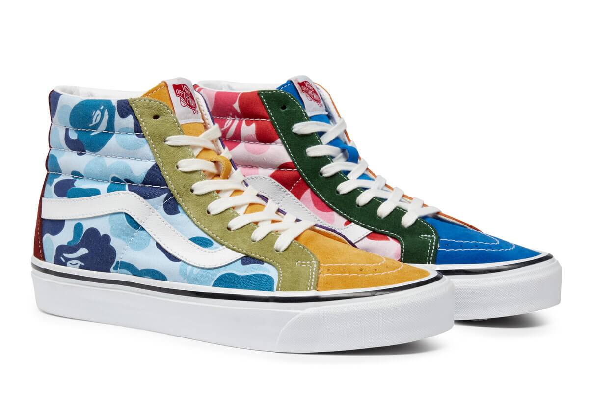 Vans x BAPE - Sk8-Hi - "Multi Camo"