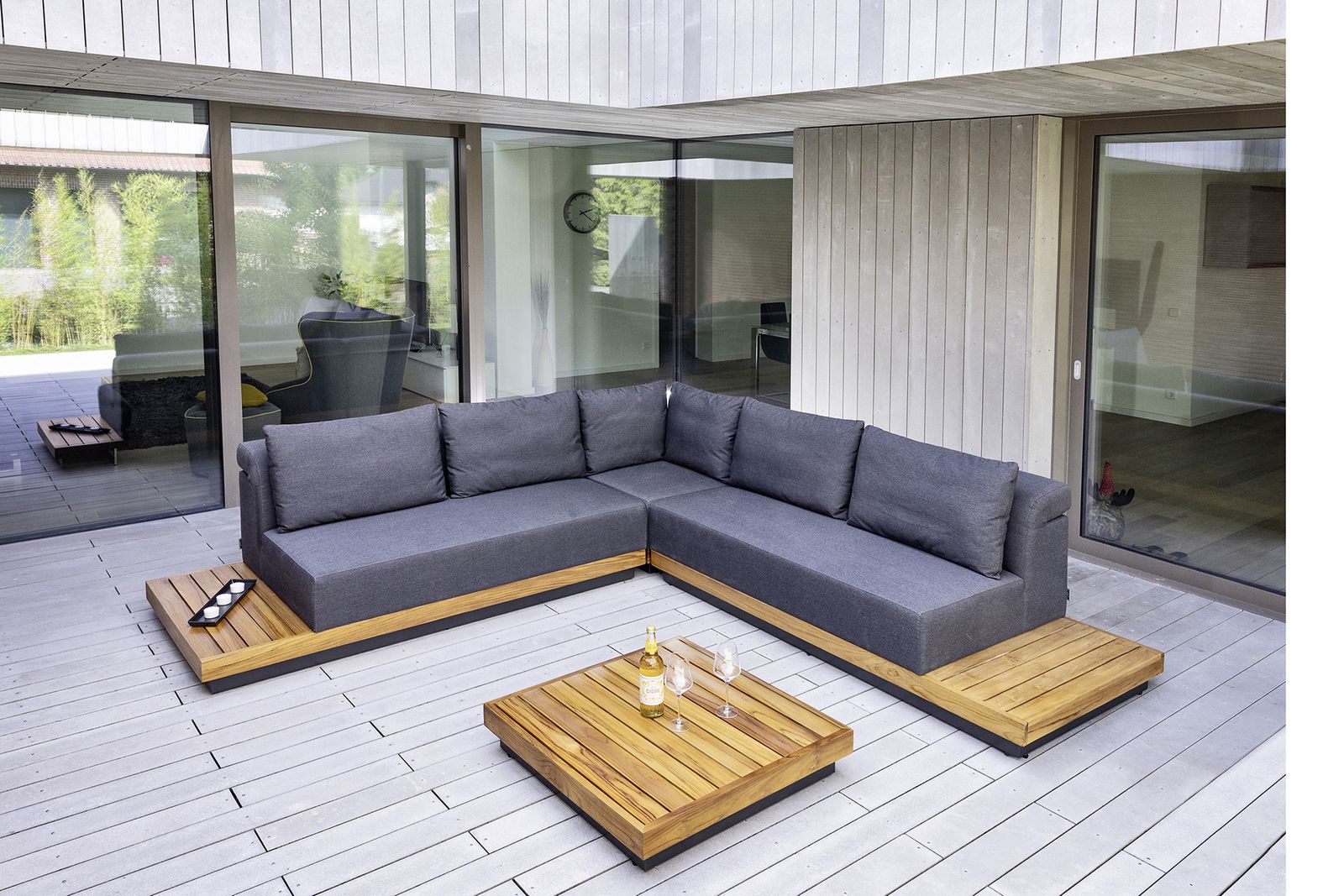 Spannende Lounge Ecke Garten Ebenbild