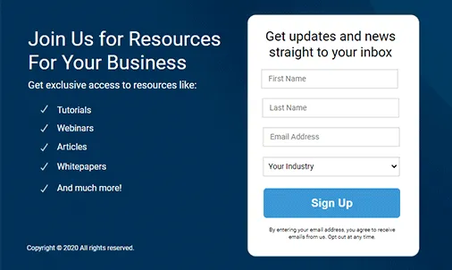 Landing Page Examples