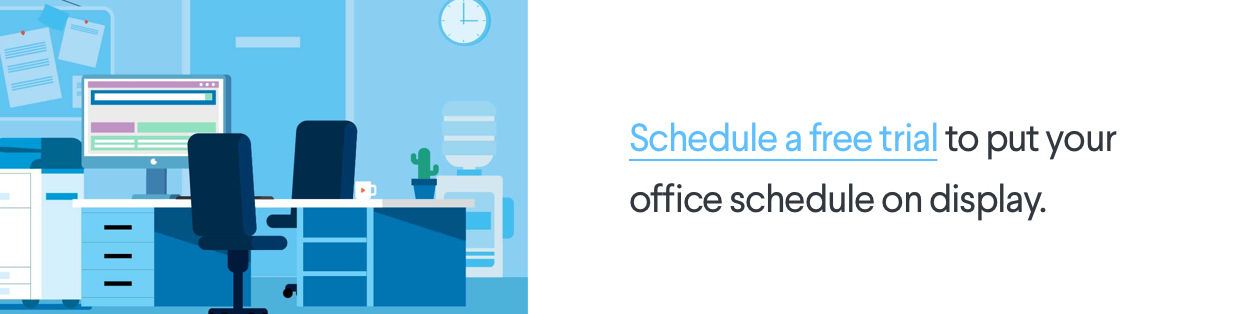 Office lobby free trial status board
