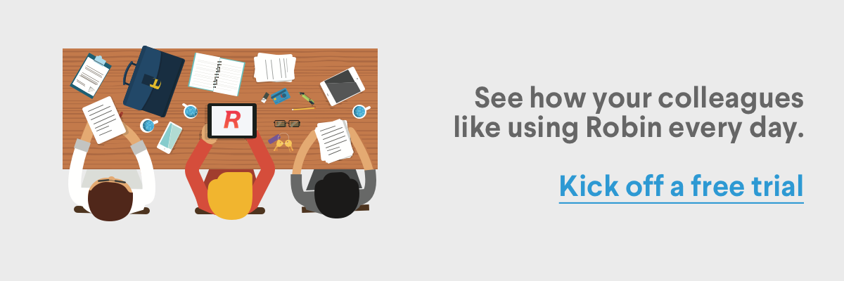 Try out Robin room scheduling software for free
