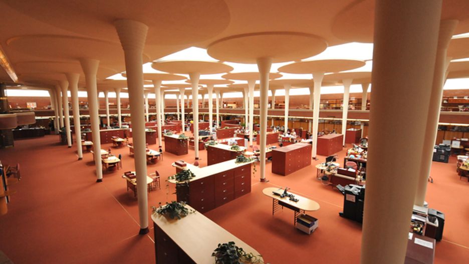 The very first open office layout for activity-based working