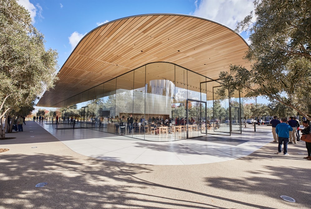 Apple Park Visitor Center Wooden Roof