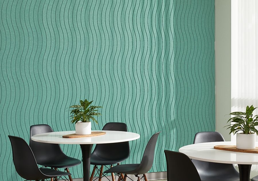 Noise dampening fabrics and panels are a great open office hack to reduce noise.