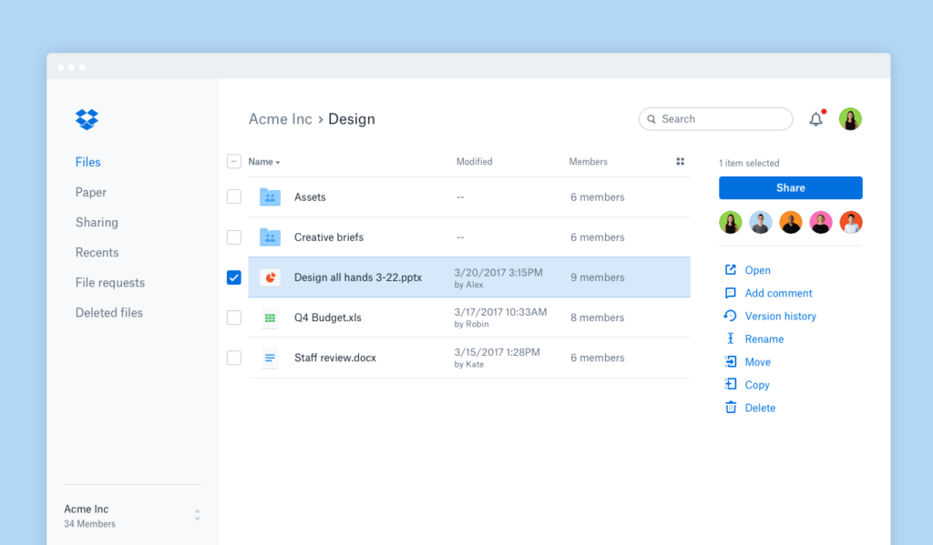 Dropbox digital workplace tool future of work