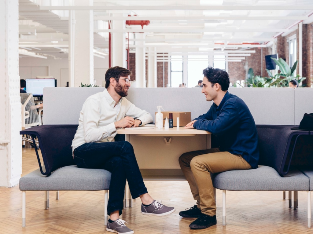 Add on huddle spaces are an easy way to facilitate private conversations