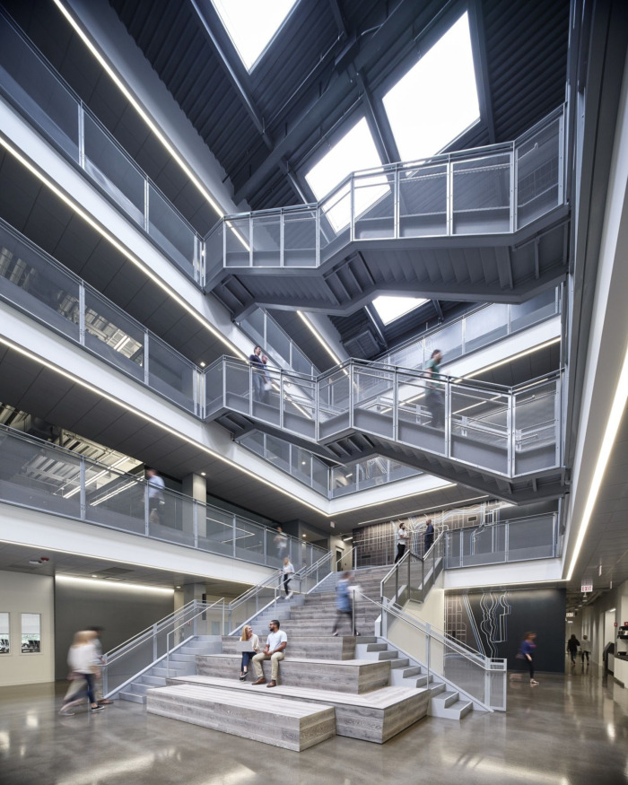 C.H. Robinson’s Chicago office collaboration stairs for all types of employees