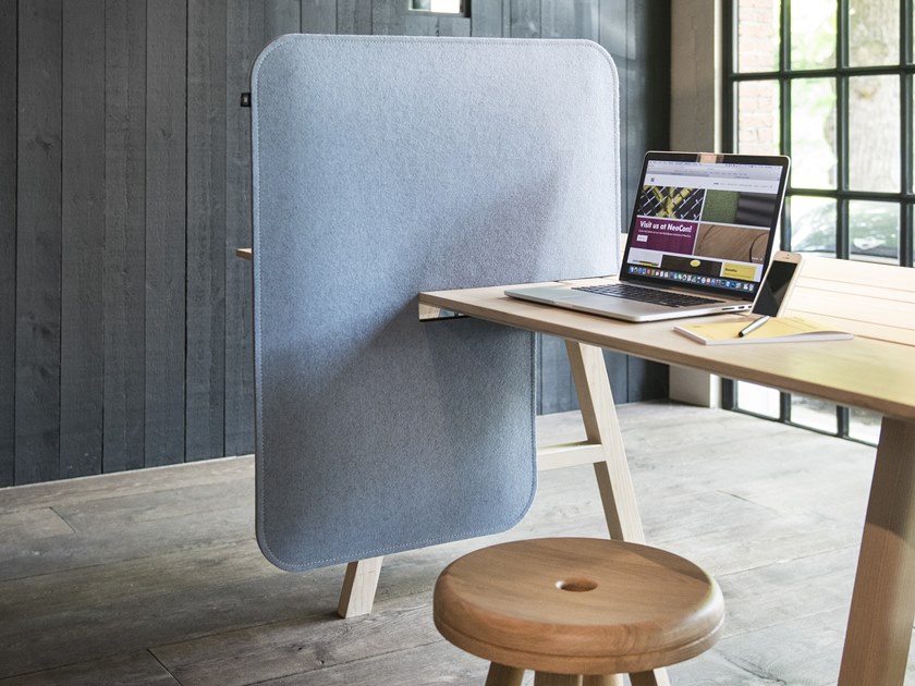 Desk dividers add a sense of ownership to a shared workplace
