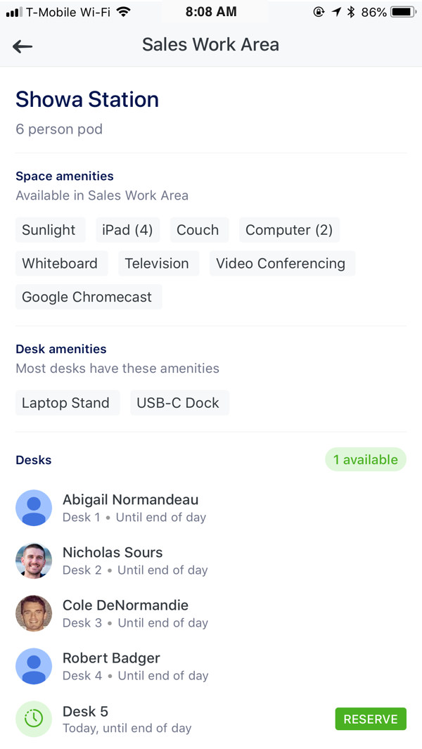 Desk booking hot-desking software