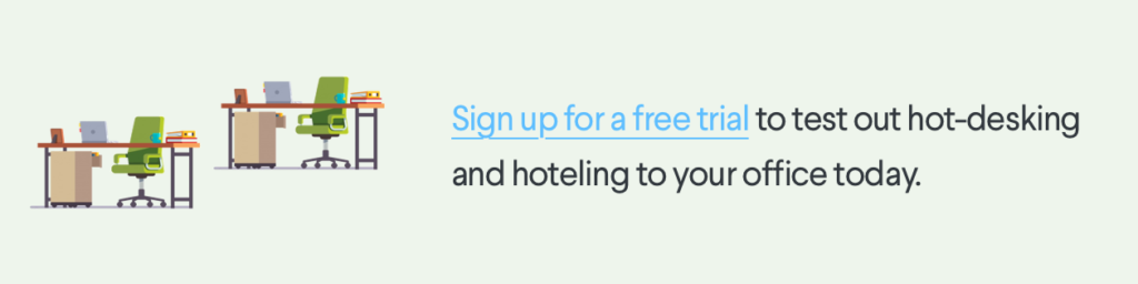 Free Trial hot-desking desk hoteling