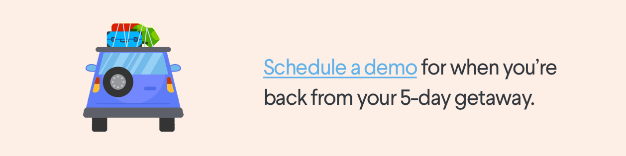 5 days vacation request for time off from work