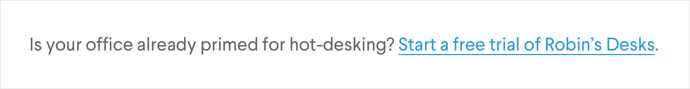 Hot-desking free trial