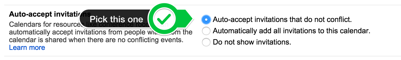 Auto accept when events don't conflict