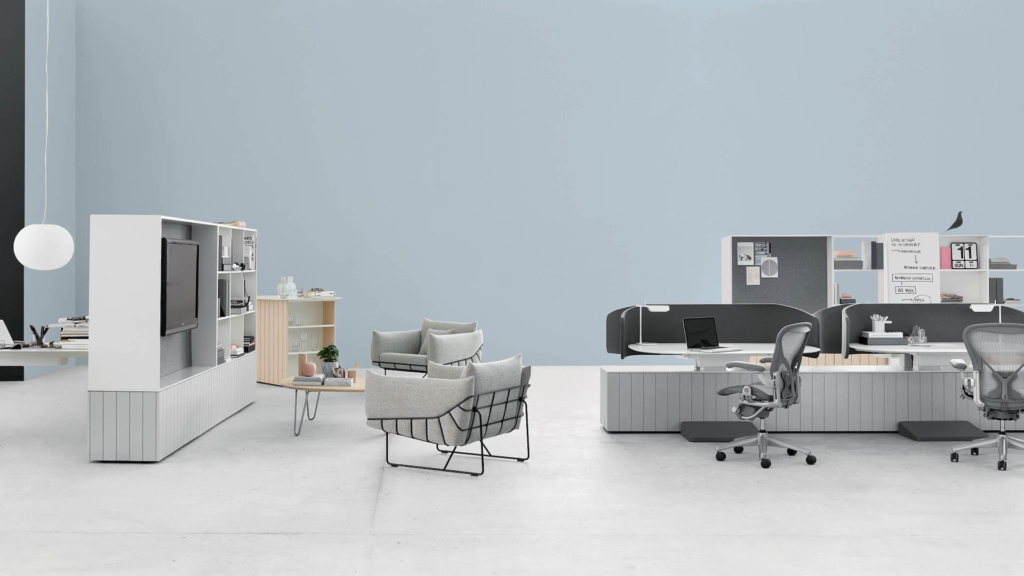 Rearrange office furniture into “neighborhoods” as a hack to open office complaints