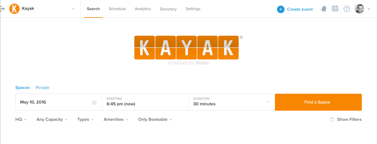 kayak-robin-search-theme
