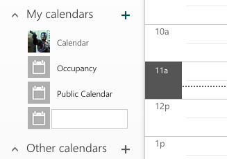 Add a new Office 365 calendar