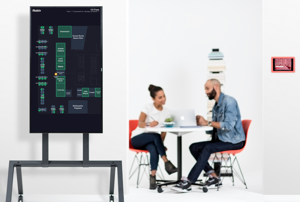 Office building floor plan software like Robin’s Status Board improves employee workplace experience