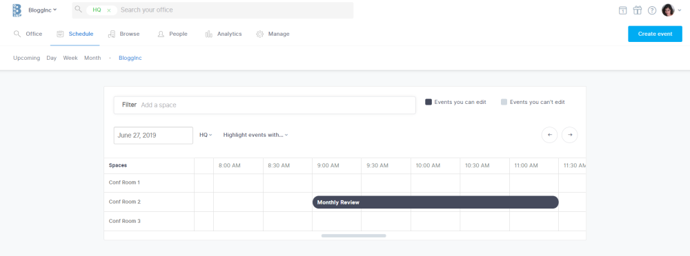 once you schedule a recurring meeting, it automatically shows up in Robin’s dashboard